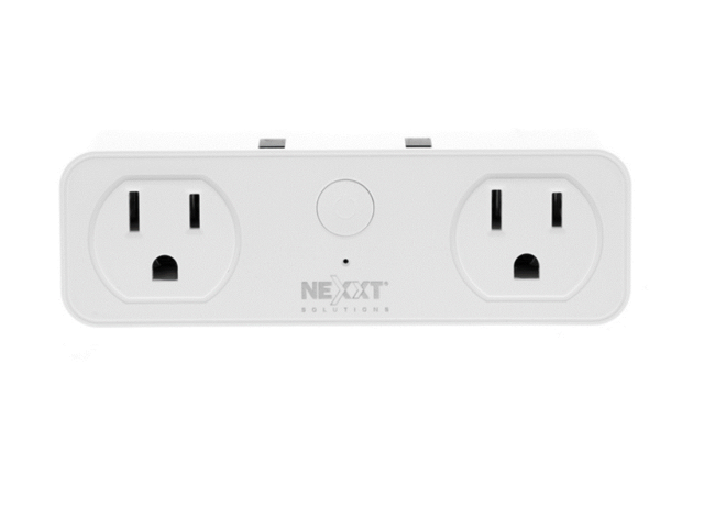 Nexxt Solutions NHP-D610 - Enchufe inteligente con 2 tomas de corriente y 2 puertos USB