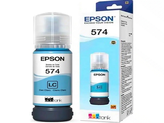 Botella de Tinta Epson T574 Cian Claro